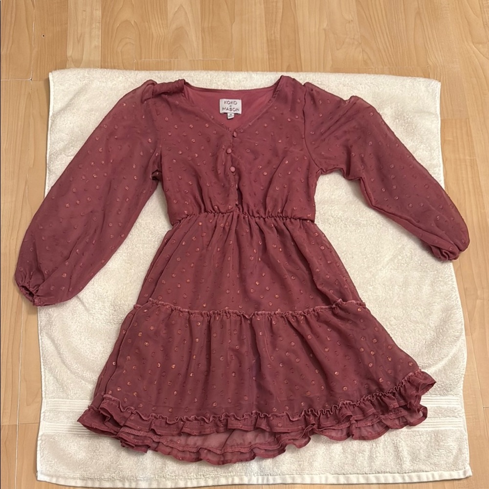 Elegant Mauve Kids Dress